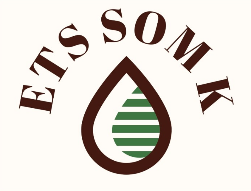 ETS SOMK, goutte marron et verte
